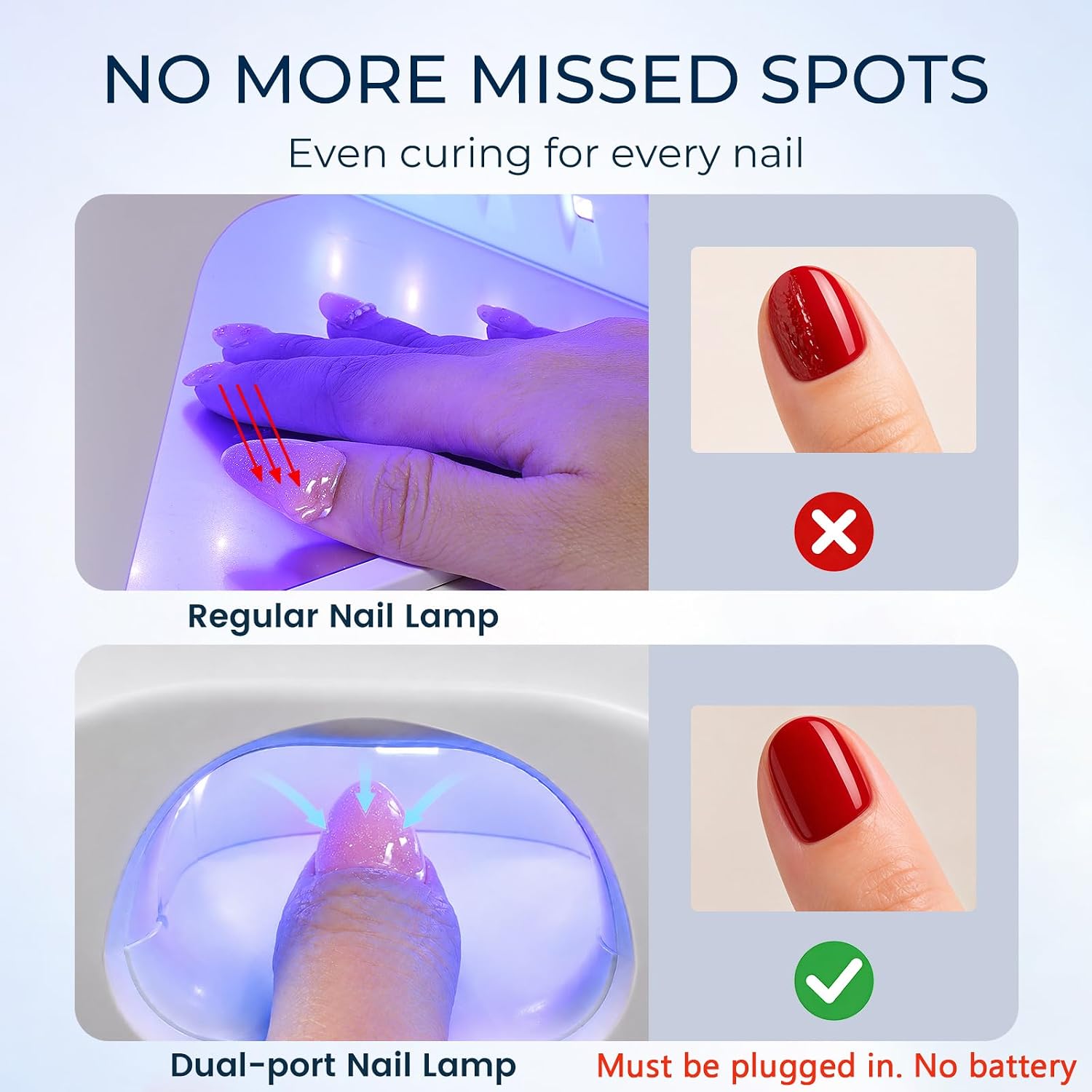 ROSIOUR 72W UV LED nail lamp showing main chamber, top thumb slot, digital display, and removable base - 2