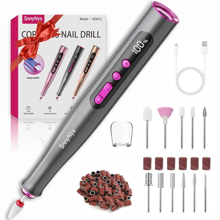 Cordless Electric Nail Drill with LCD — Portable 35000RPM