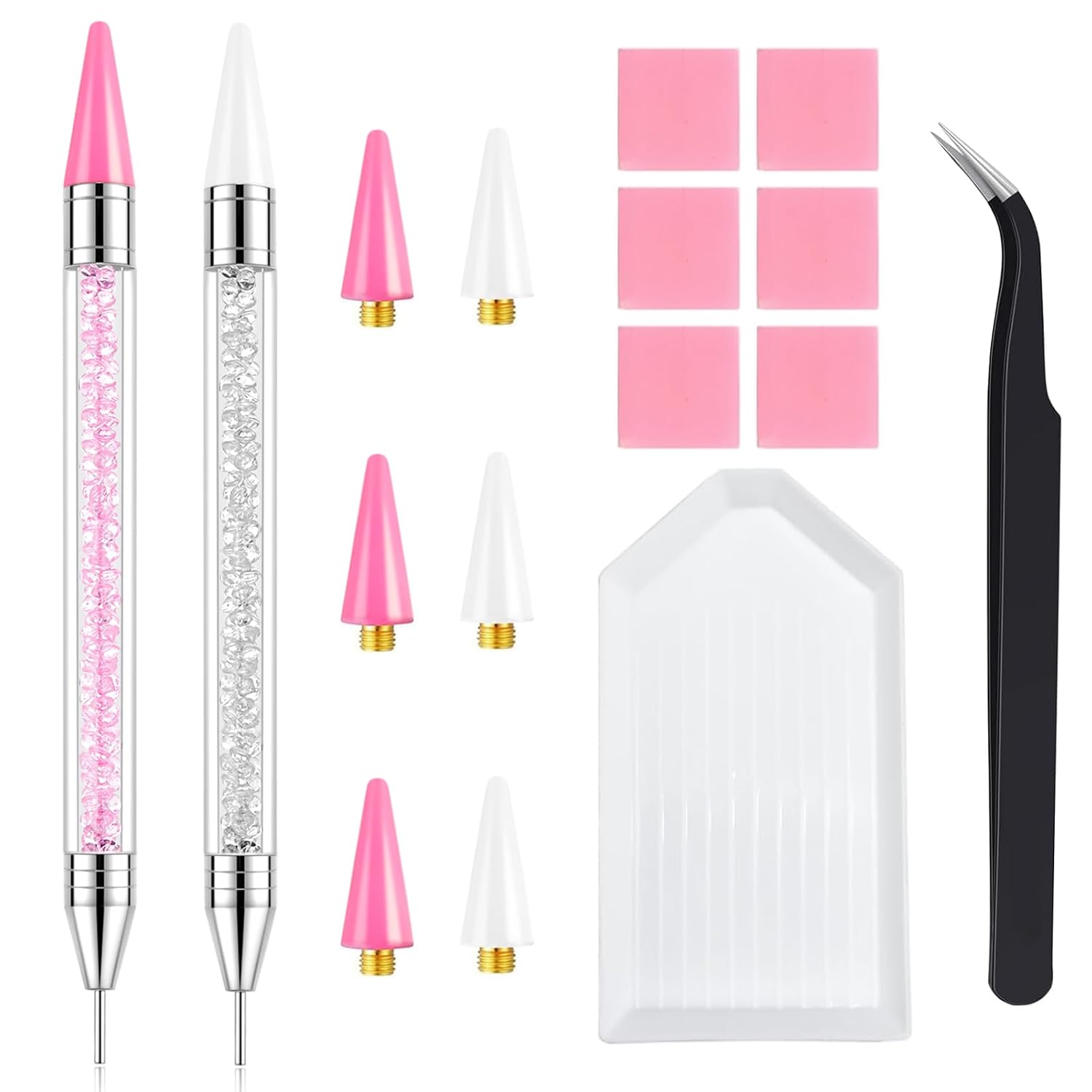 dual-ended rhinestone picker pen: precision gem and nail kit