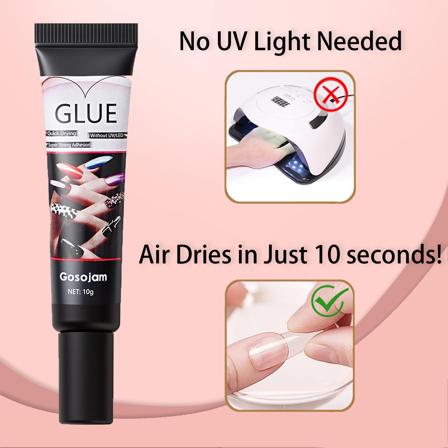 Gosojam nail glue two 10g tubes - 2