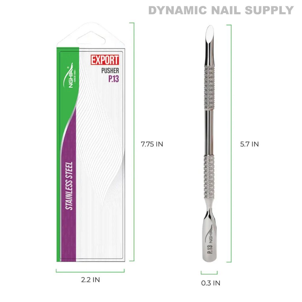 P-13 stainless steel cuticle pusher - 8
