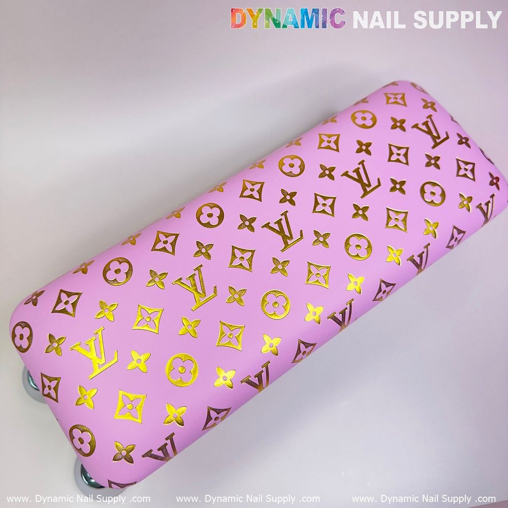 pink gold LV armrest cushion - 6