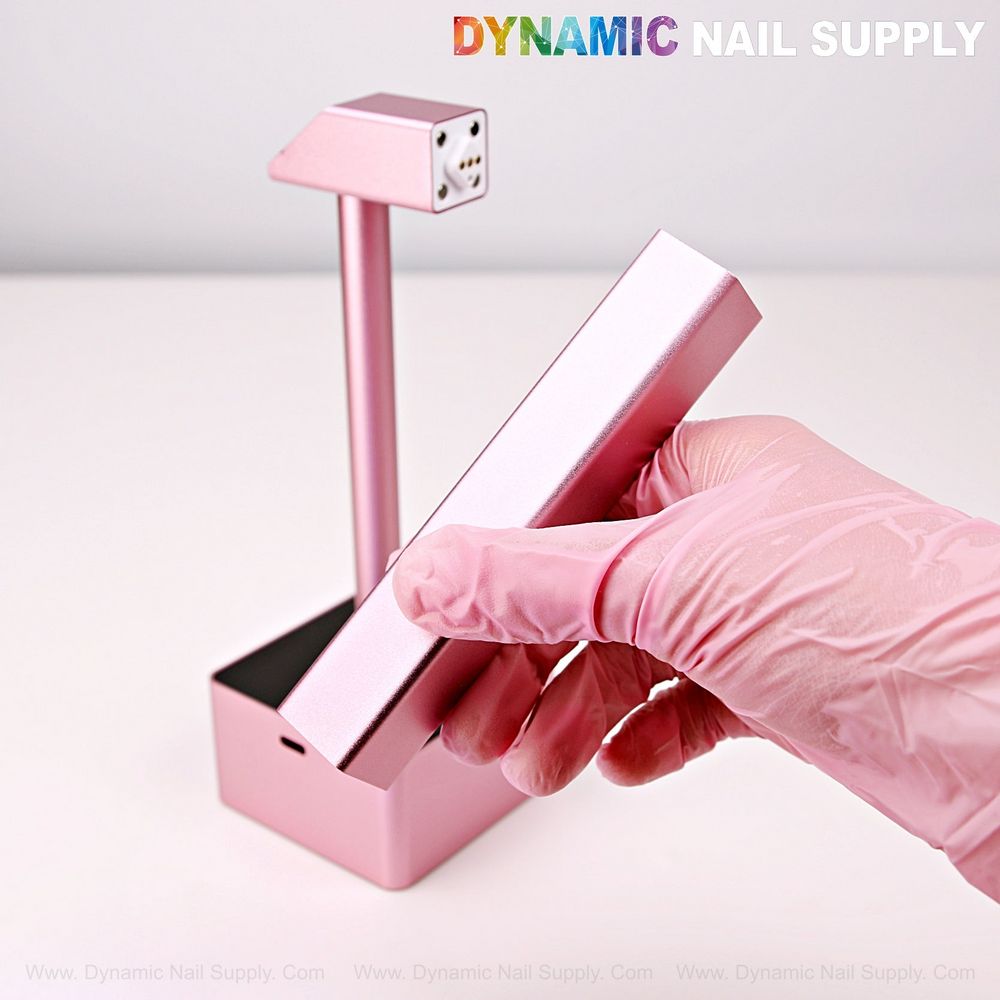 Mini UV LED flash cure lamp pink - 4