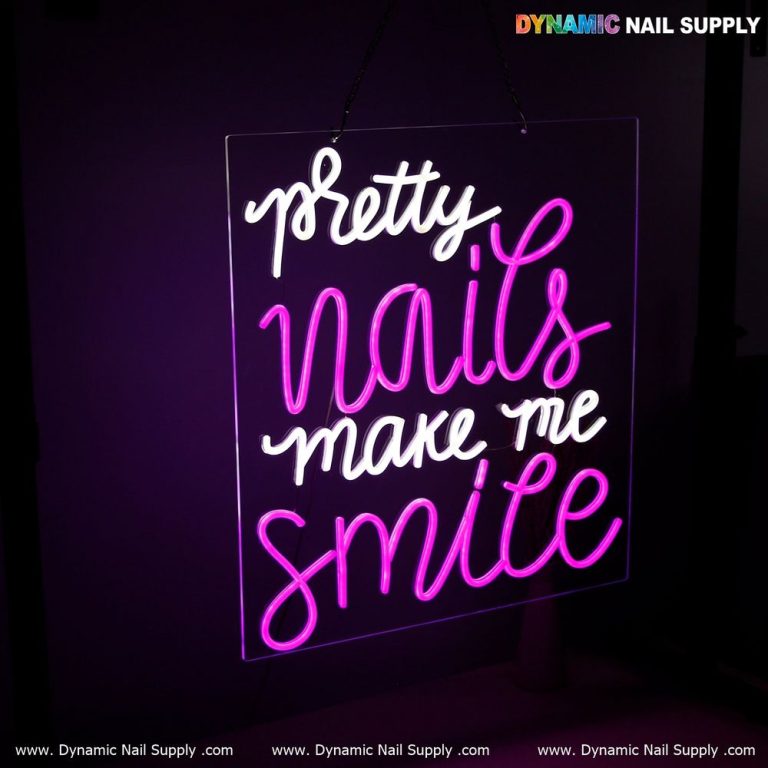 Nail salon neon sign