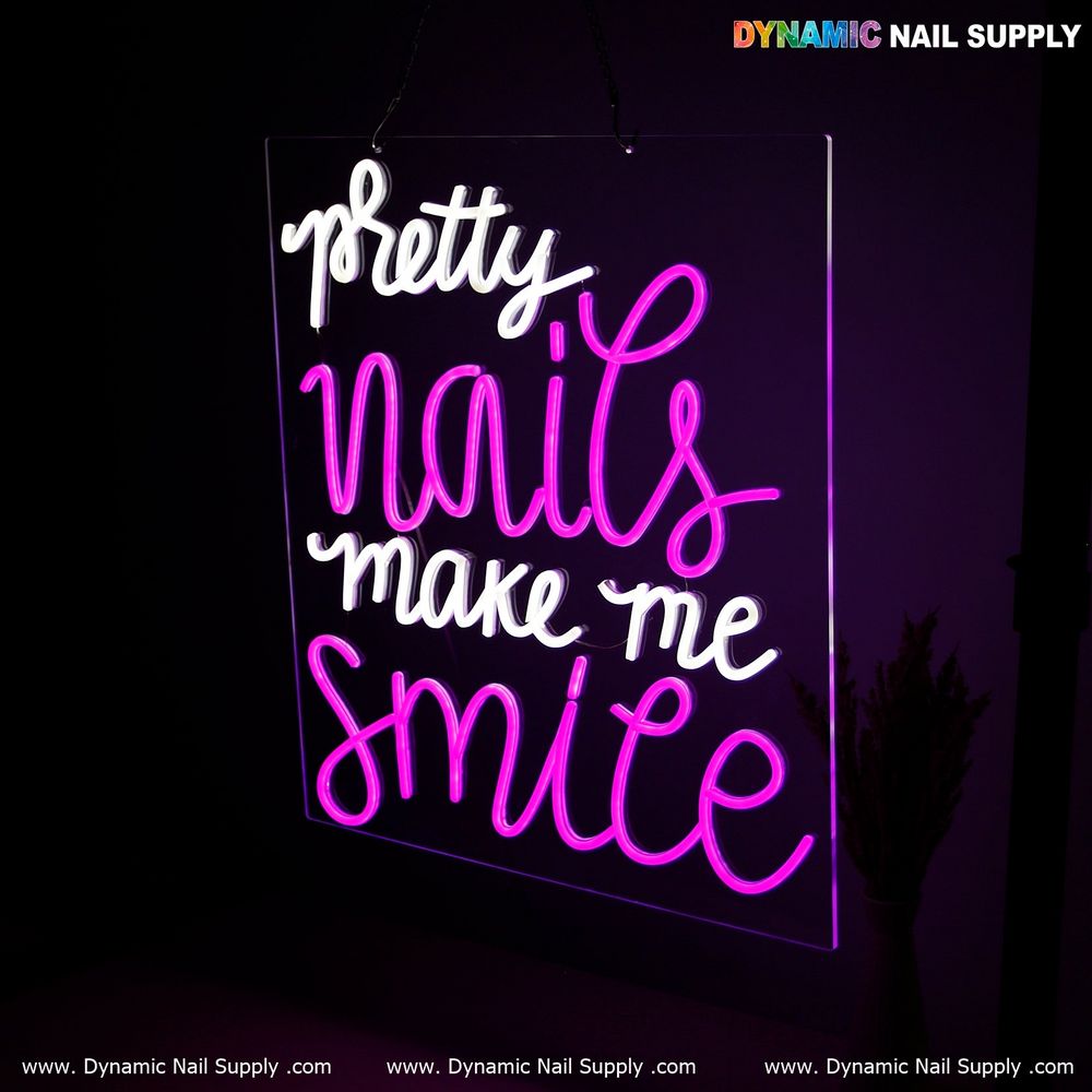 Pretty Nails LED neon sign pink blue - 4